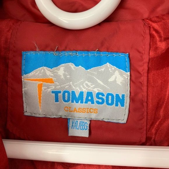 Tomason Girls Youth Red Puffer Jacket XXL 18 Goose Down Cold Weather 4028 - Picture 7 of 11